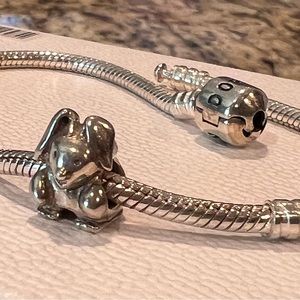 Sterling Silver Bunny Charm Bracelet - Silver